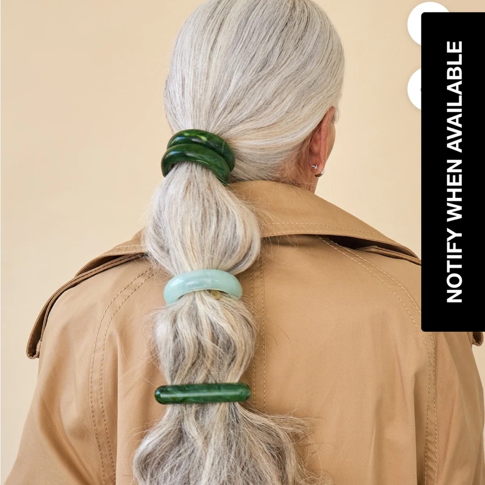 LELET NY Malachite Marble Double Arch Pony plus Single New w/ Box